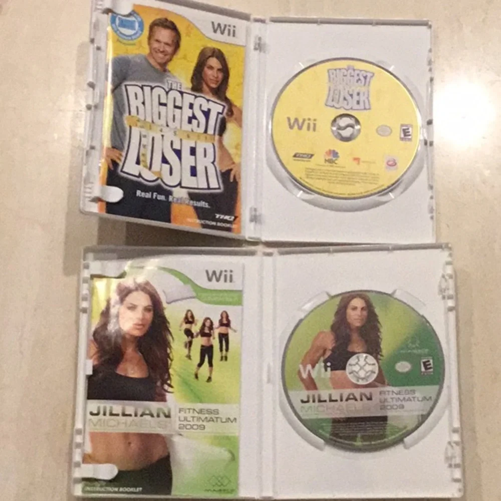 Jillian Michaels Fitness Ultimatum Nintendo Wii Game & The Biggest Loser Wii